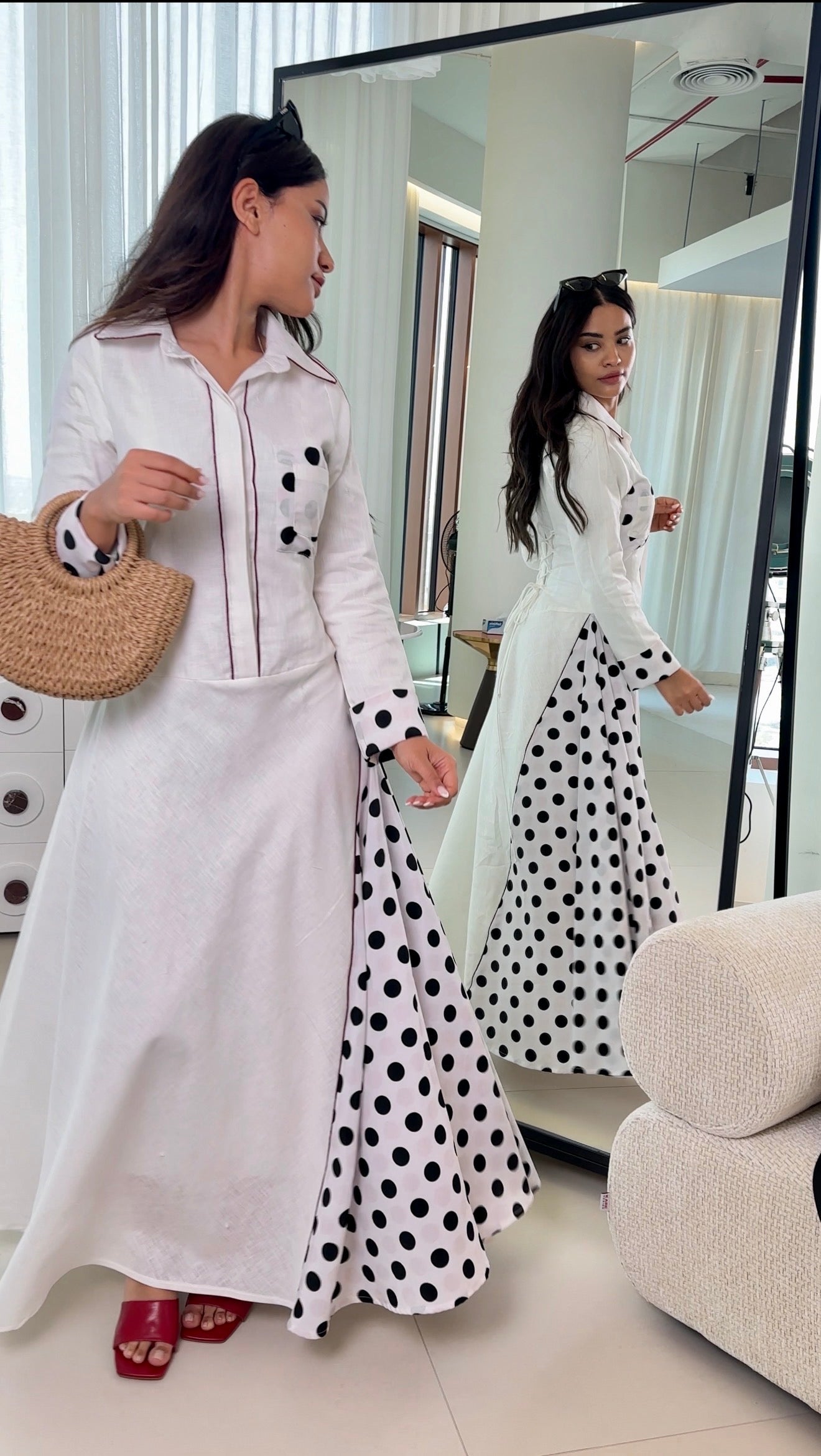 Red polka dot
